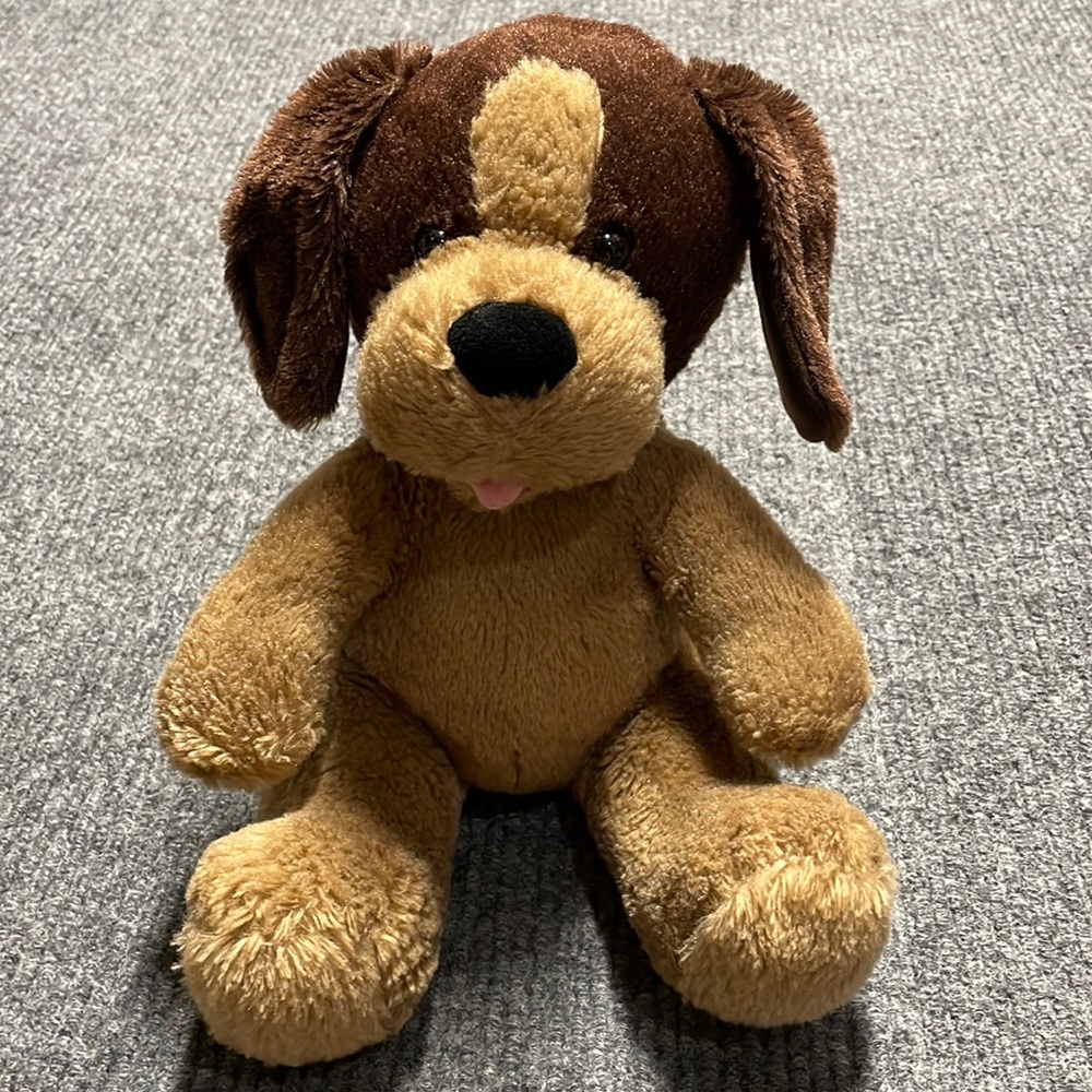 Build a Bear large two toned, floppy eared puppy